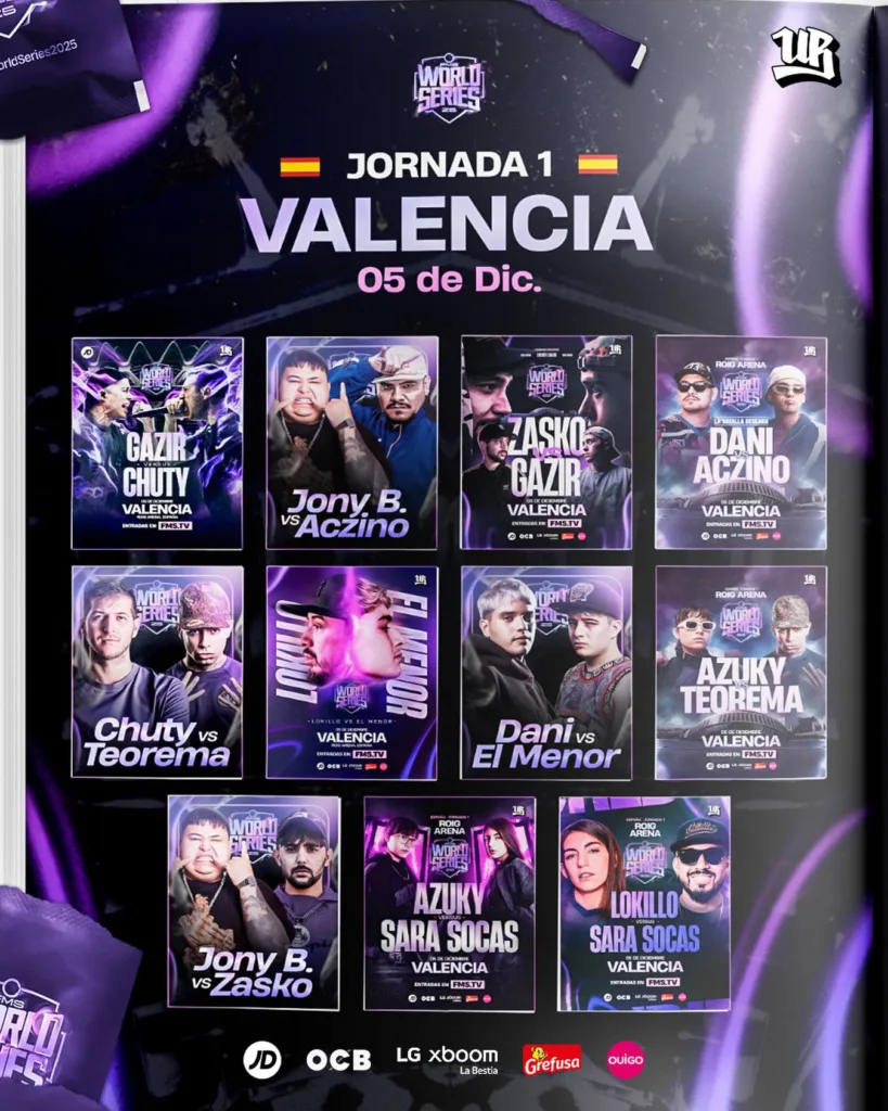 BATALLAS DE LA FMS WORLD SERIES 2025 JORNADA 1 EN VALENCIA BATALLAS DE LA FMS WORLD SERIES 2025 JORNADA 1 EN VALENCIA