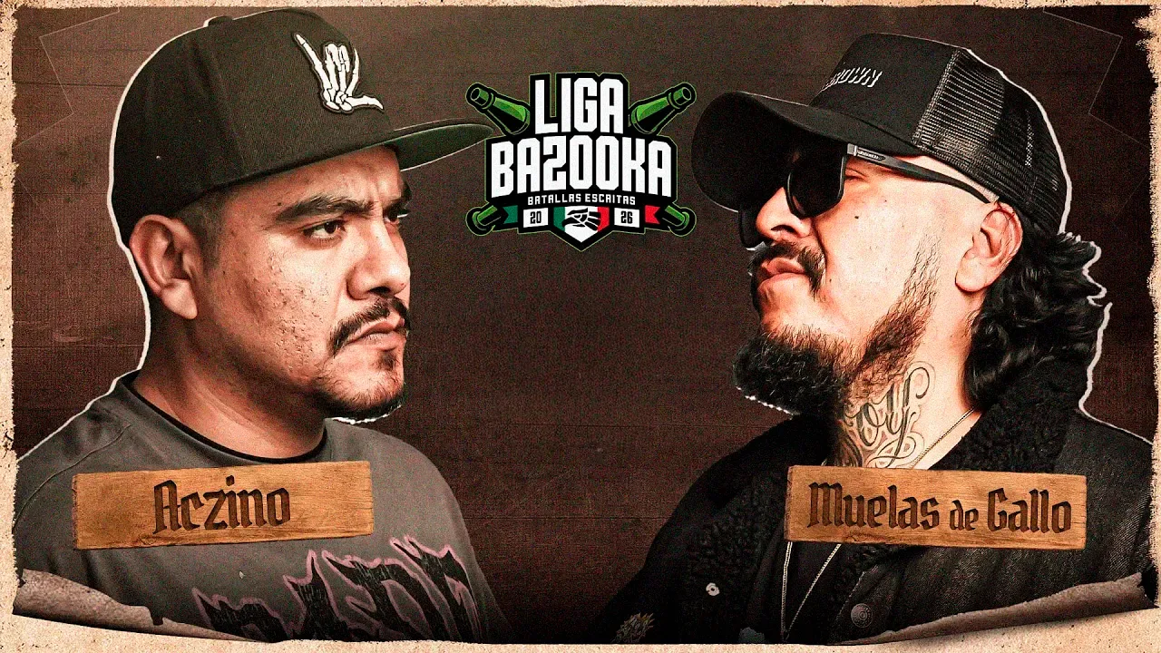 ¿Por qué Aczino vs. Muelas de Gallo es la batalla más esperada de Liga Bazooka México? Competencia de rap en México