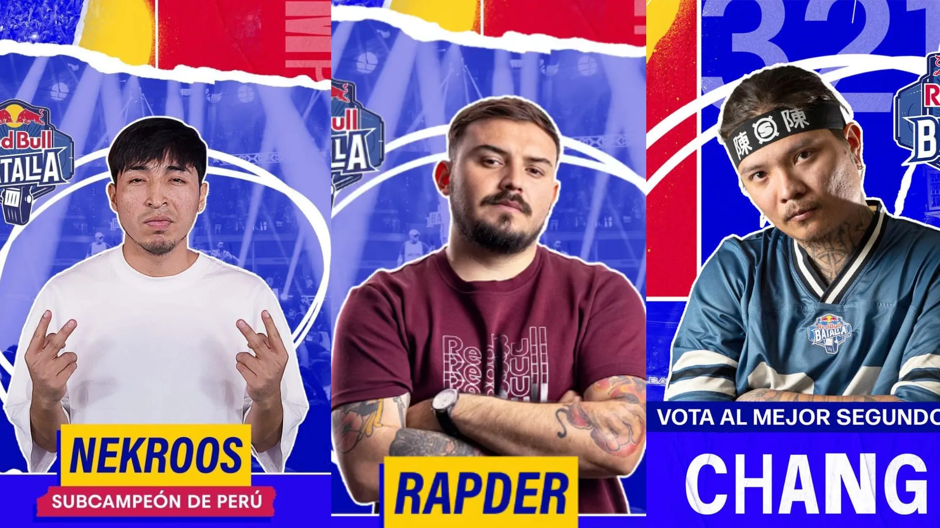 Cierre Votaciones Red Bull 2026 Triple Empate entre Nekroos, Chang y Rapder