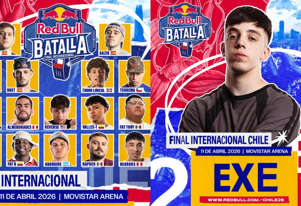 Red Bull Internacional 2026 Lista de 16 MCs y EXE entra por Lancer Lirical