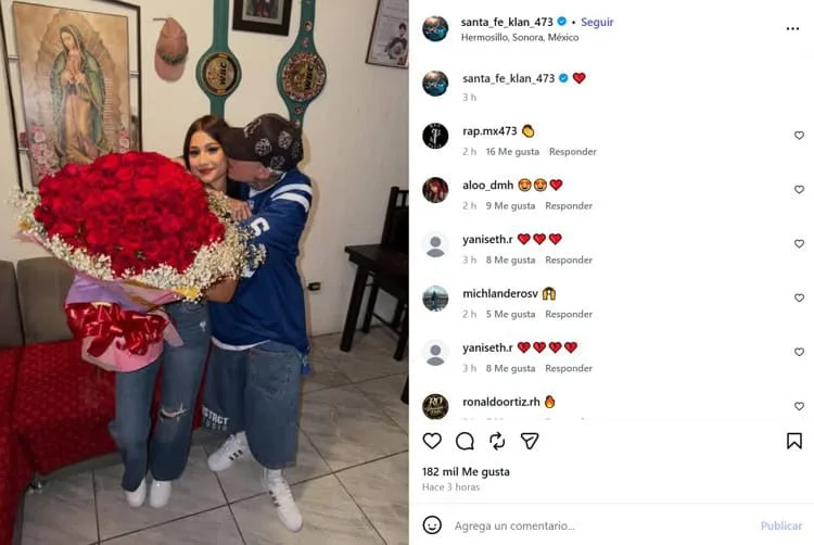 Publicación compartida en la cuenta de Instagram de Santa Fe Klan con Camila Zamorano