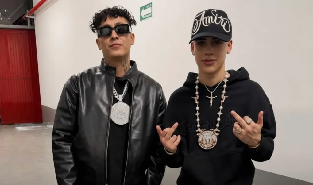 Aleman y Cris MJ en el estudio Se viene colaboracion con FloyyMenor e1780623813178