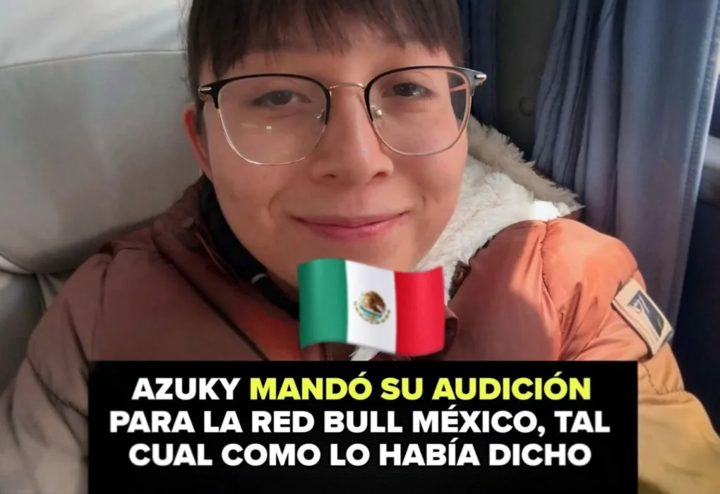 Azuky envia su audicion para Red Bull Mexico con la mira puesta en la Internacional de Peru