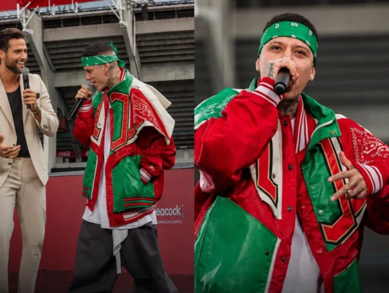 Santa Fe Klan sorprende en la celebracion del Mundial en el Estadio Azteca