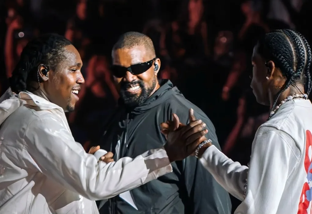 Kanye West y Travis Scott sorprenden en el concierto de Don Toliver en Los Angeles