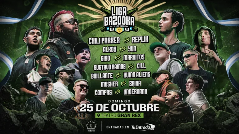 Liga Bazooka Argentina 2026 confirma cruces en el Teatro Gran Rex