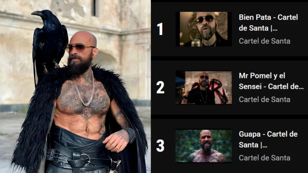 Cartel de Santa arrasa con el Top 3 de YouTube