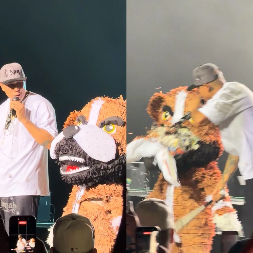 C-Kan hace PEDAZOS a sus enemigos... en piñata, en pleno Urbano Fest C-Kan piñatas Urbano Fest