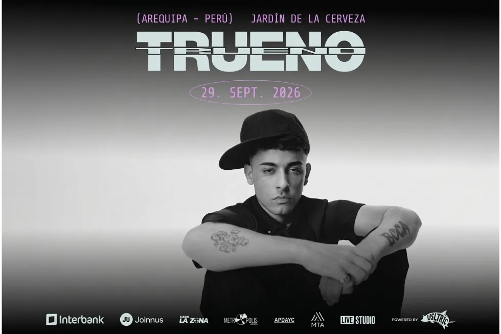 Trueno se presentará el 29 de septiembre junto a Delenyer, KG, Vijay y Flamer Trueno