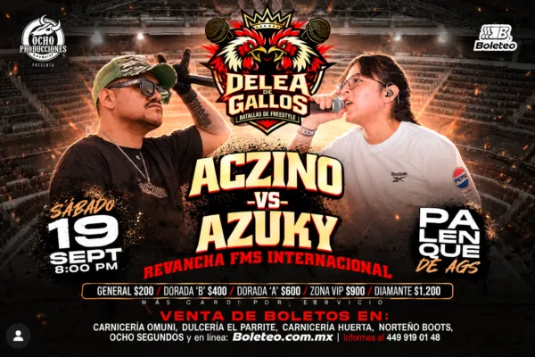 Aczino vs Azuky pelea de gallos
