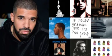 Drake album covers through the years