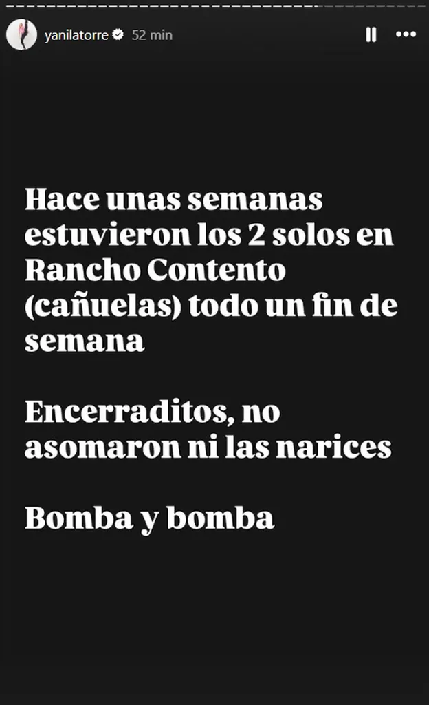 Yanina Latorre contó detalles de la relación de La Joaqui y Tiago PZK.Instagram: @yanilatorre.