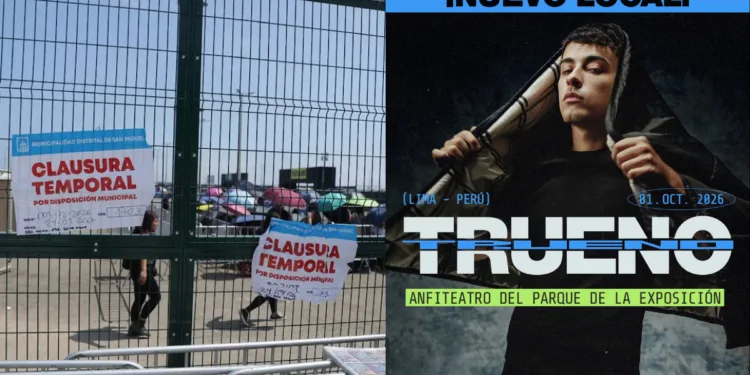 Arena 1 cerró y Trueno se muda: así será su concierto en Lima Trueno concierto Lima nuevo local
