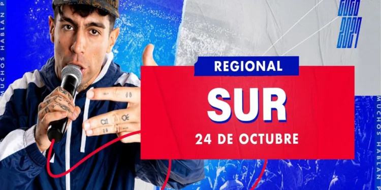 Regional Sur Red Bull Batalla Chile 2026/27: los 24 MCs que buscarán un cupo para la Final Regional Sur