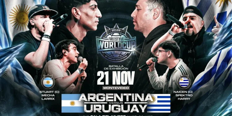 Argentina vs. Uruguay en la Freestyle World Cup 2026: la exhibición nacida del reto entre Mecha y Spektro Argentina vs. Uruguay