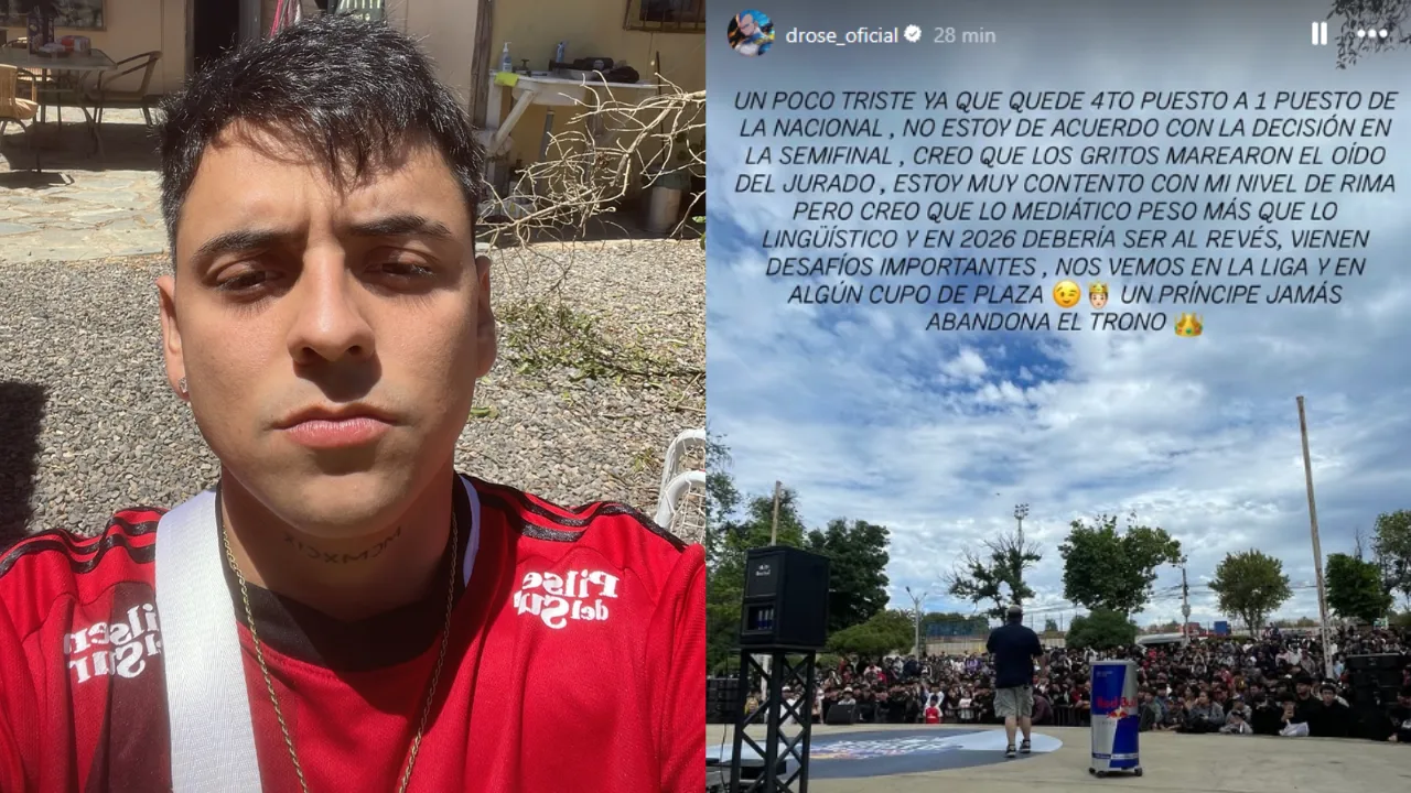 Declaraciones de Drose tras quedar cuarto en la Regional Centro de Red Bull Batalla Chile 2026