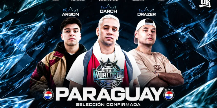 Darch, Argon y Drazer representarán a Paraguay en la Freestyle World Cup 2026 Darch, Argon y Drazer, el equipo de la Selección paraguaya en la Freestyle World Cup