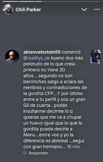 El padre de Replik arremete contra Chili Parker en redes: "Mentiroso y charlatán" papa de replik a chili parker