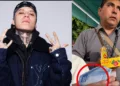 Santa Fe Klan durante una transmisión en vivo de TikTok donde regaló dinero a un vendedor de mazapanes