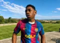 Tyler, the Creator y la camiseta especial del FC Barcelona con el logo de GOLF WANG para El Clásico