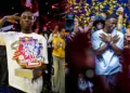 Willis holds the Red Bull Dance Your Style 2026 World Final trophy and, as champion, cries with emotion amid confetti